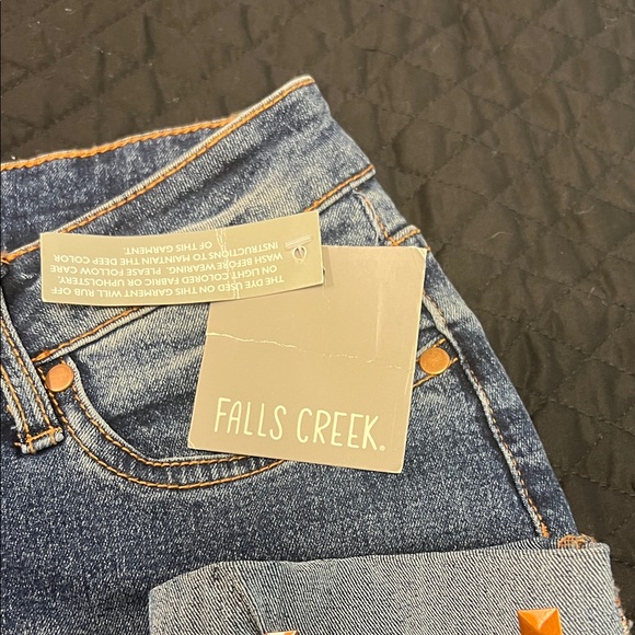 Falls Creek Blue Jeans with Brass Accents - Picture 3 of 4